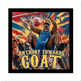 GOAT ANTHONY EDWARDS Posters and Art